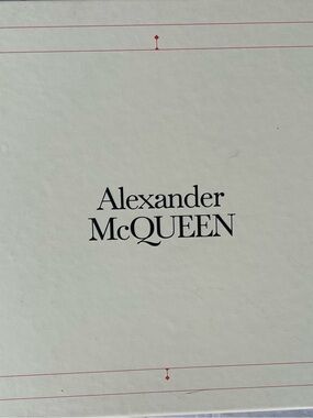 Alexander McQueen Black Logo on Cream Box Cover